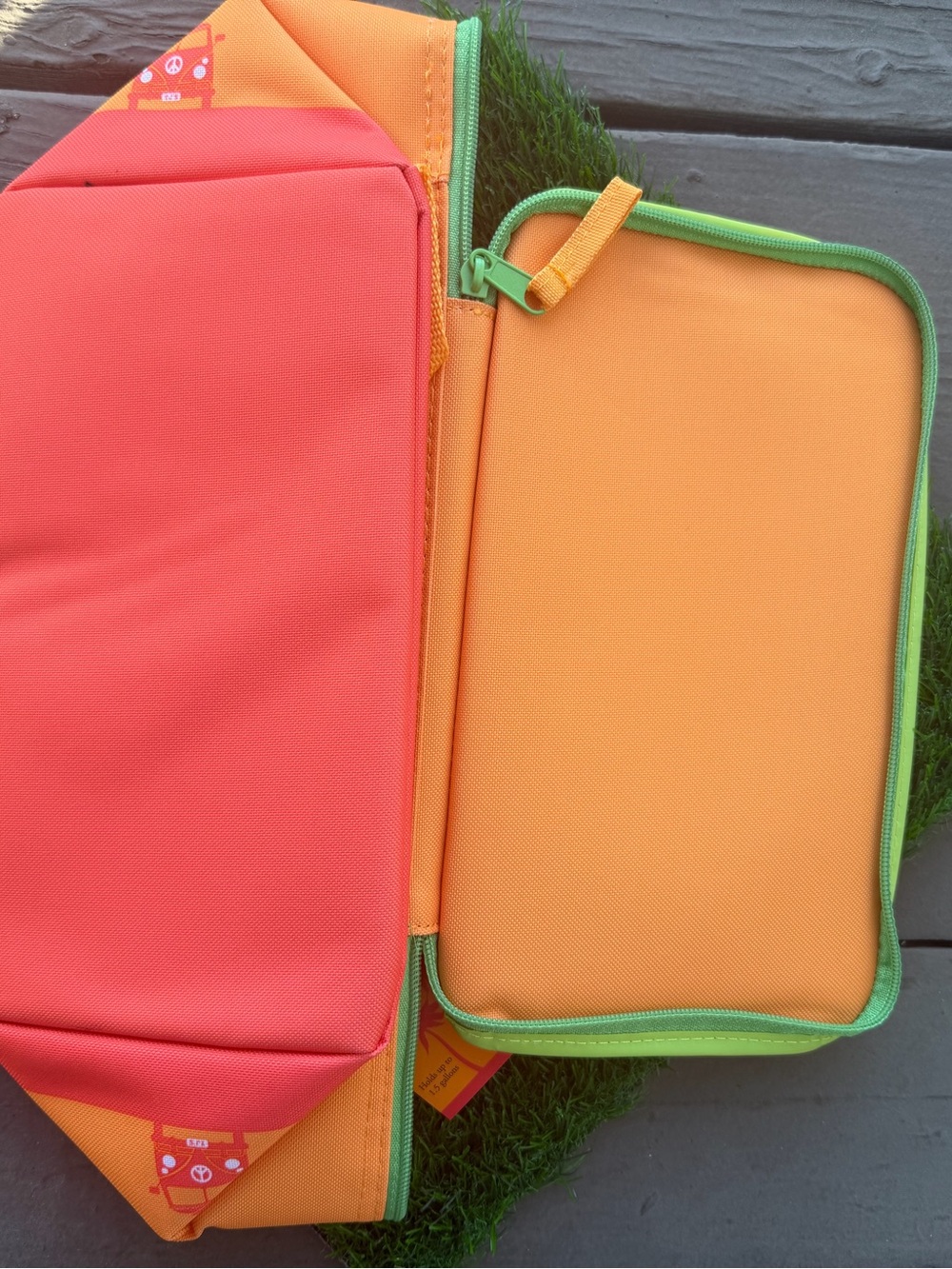 🧡 Trader Joe's Orange & Lime Mini Insulated Tote🍋 1 DAY SALE 🔴🇺🇸 - Picture 2 of 3